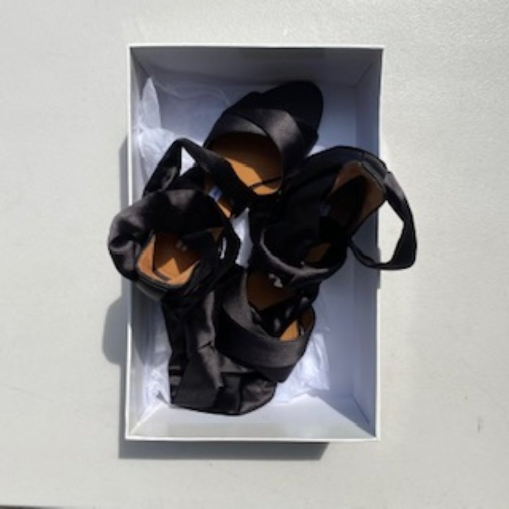 Strappy Satin Sandal